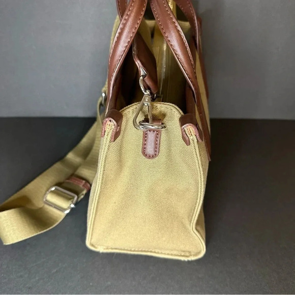 Zara Handbag Cloth Khaki - Picture 4 of 10